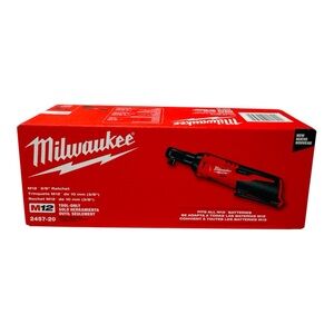 Milwaukee 2457-20 M12 12-Volt Lithium-Ion Cordless 3/8 in. Ratchet Tool-Only